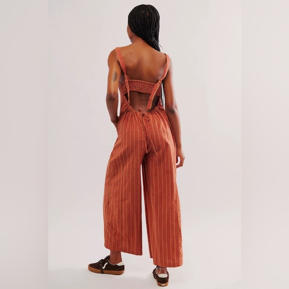 Free People Drifting Dreams Striped One-Piece Women's Medium - Picture 3 of 9